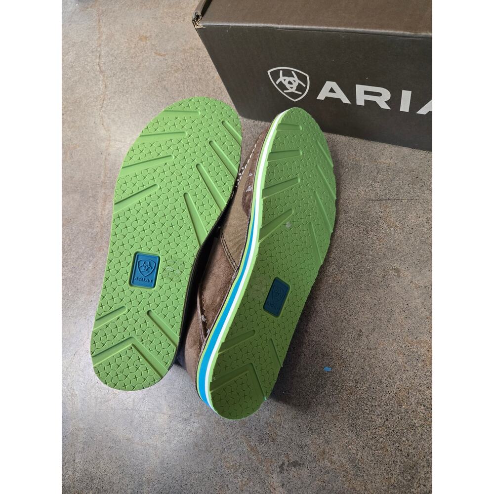 Ariat Cruiser Brown Suede Blue Green Slip On Loafers NIB Women's Size 6B - Picture 7 of 7